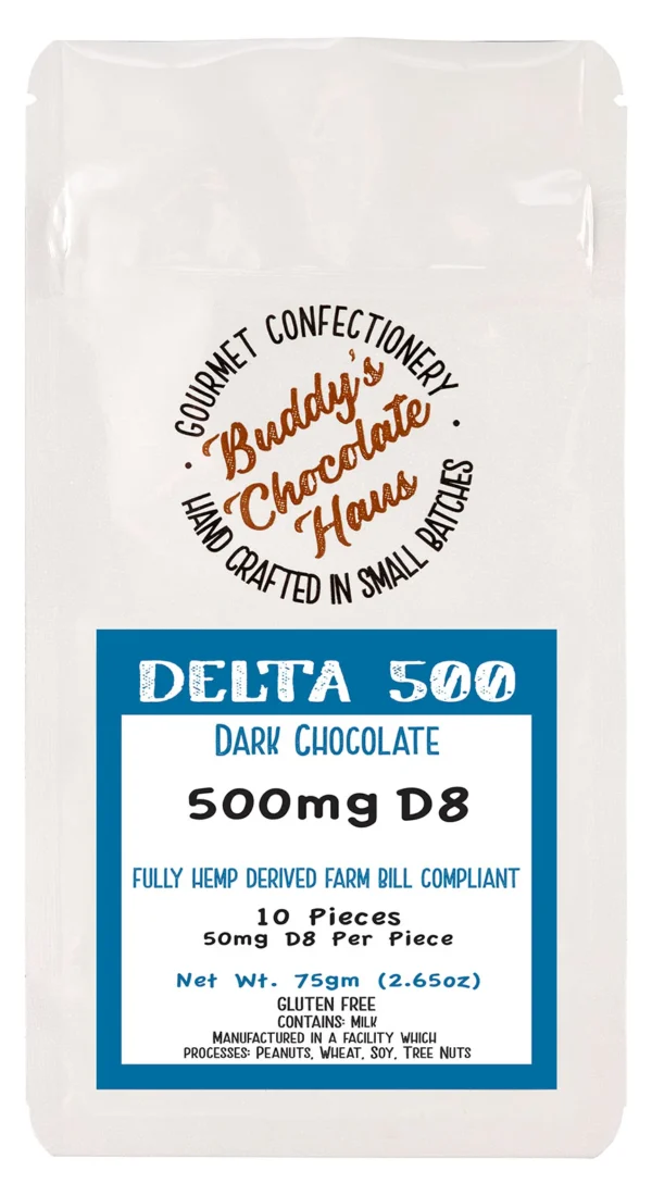 Dark Chocolate Bar - 500mg Delta 8 (D8)