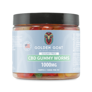 Sugar-Free CBD Gummy Fruit Worms, 1000MG - 16oz.