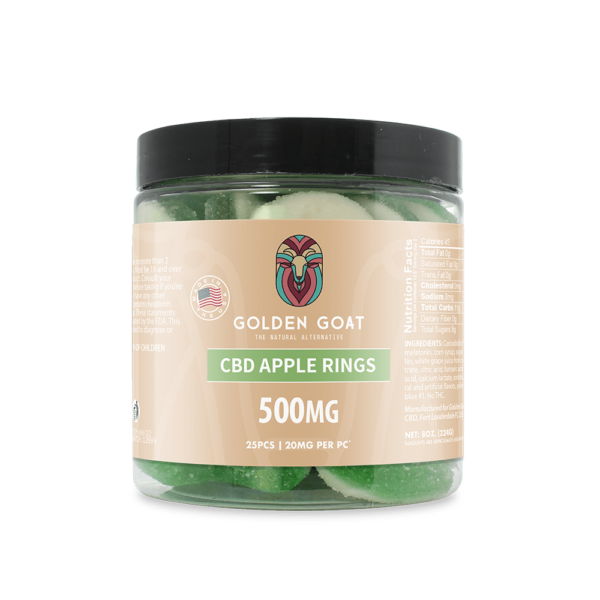 CBD Gummy Apple Rings 500MG - 8oz