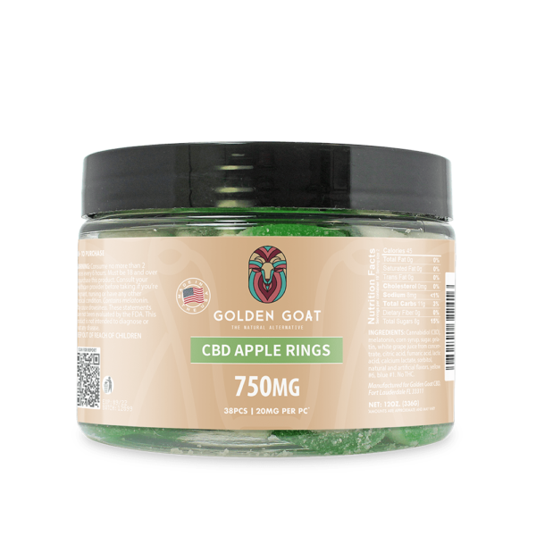 CBD Gummy Apple Rings, 750MG - 12oz. | Trust CBD USA