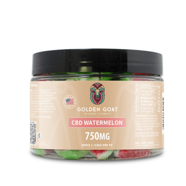 CBD Gummy Watermelon Slices, 750MG - 12oz. | Trust CBD USA