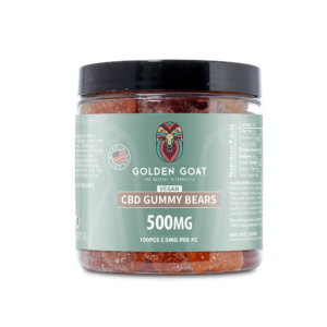 CBD Vegan Gummy Bears, 500MG - 8oz