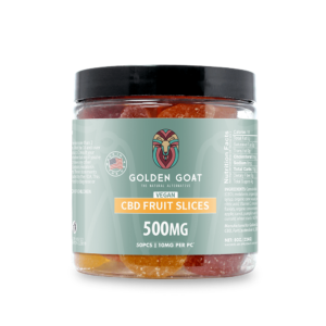 CBD Vegan Gummy Fruit Slices, 500MG - 8oz