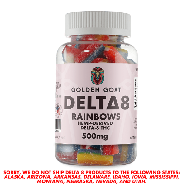 Delta-8 Gummies, 500mg Rainbows | Trust CBD USA