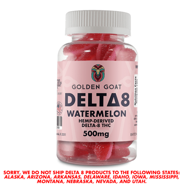 Delta-8 Gummies 500mg Watermelon Rings