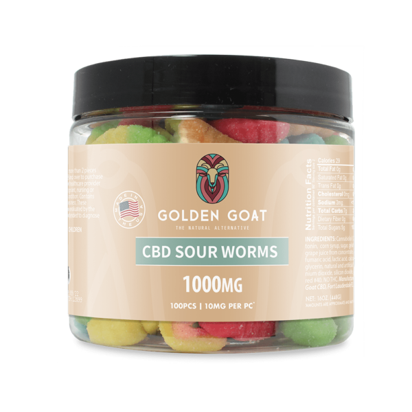 Gummy Sour Worms, 1000MG - 16oz. | Trust CBD USA